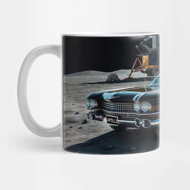 1959 Cadillac Coupe DeVille on the Moon by NebulaWave